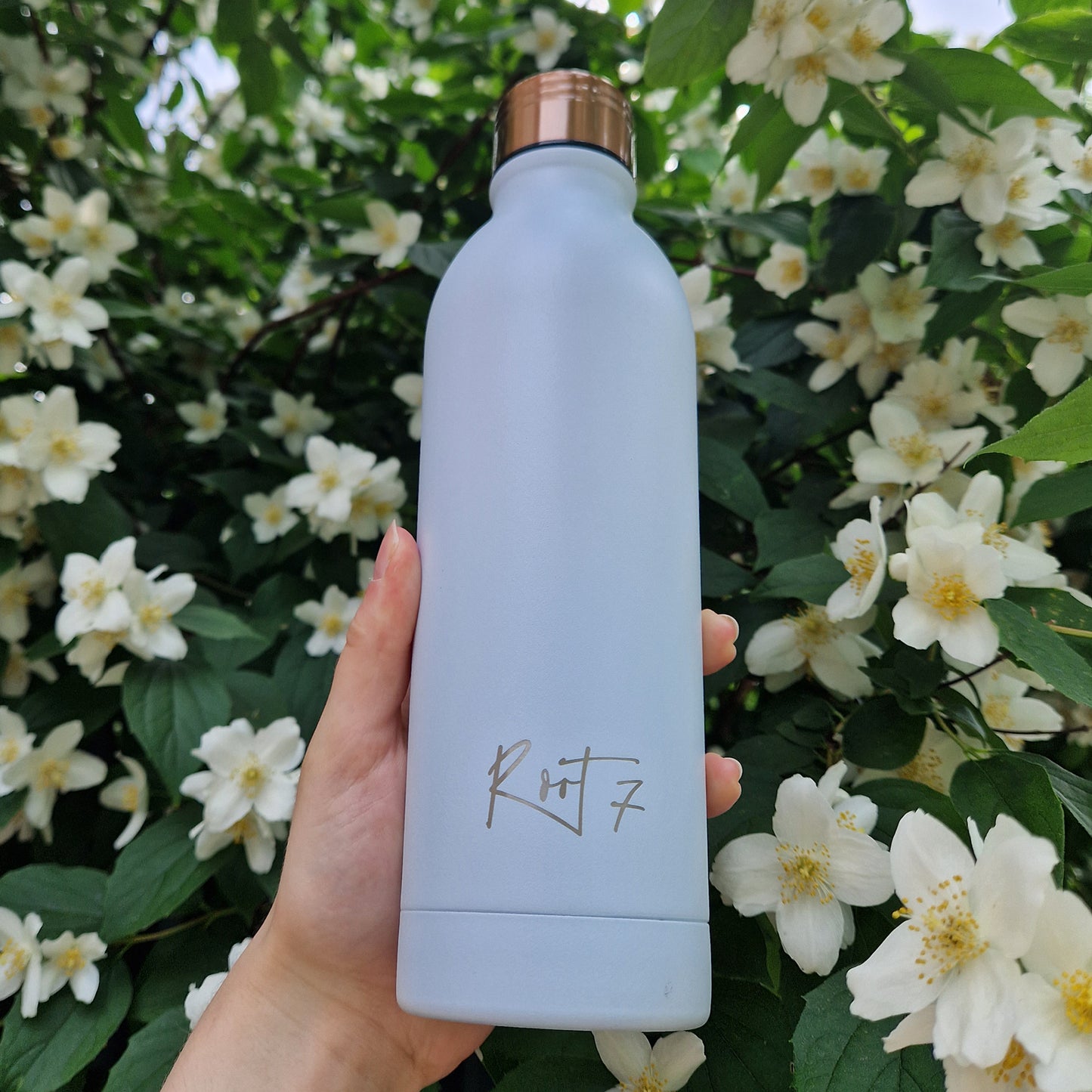 Duck Egg Blue Powder Coated Water Bottle