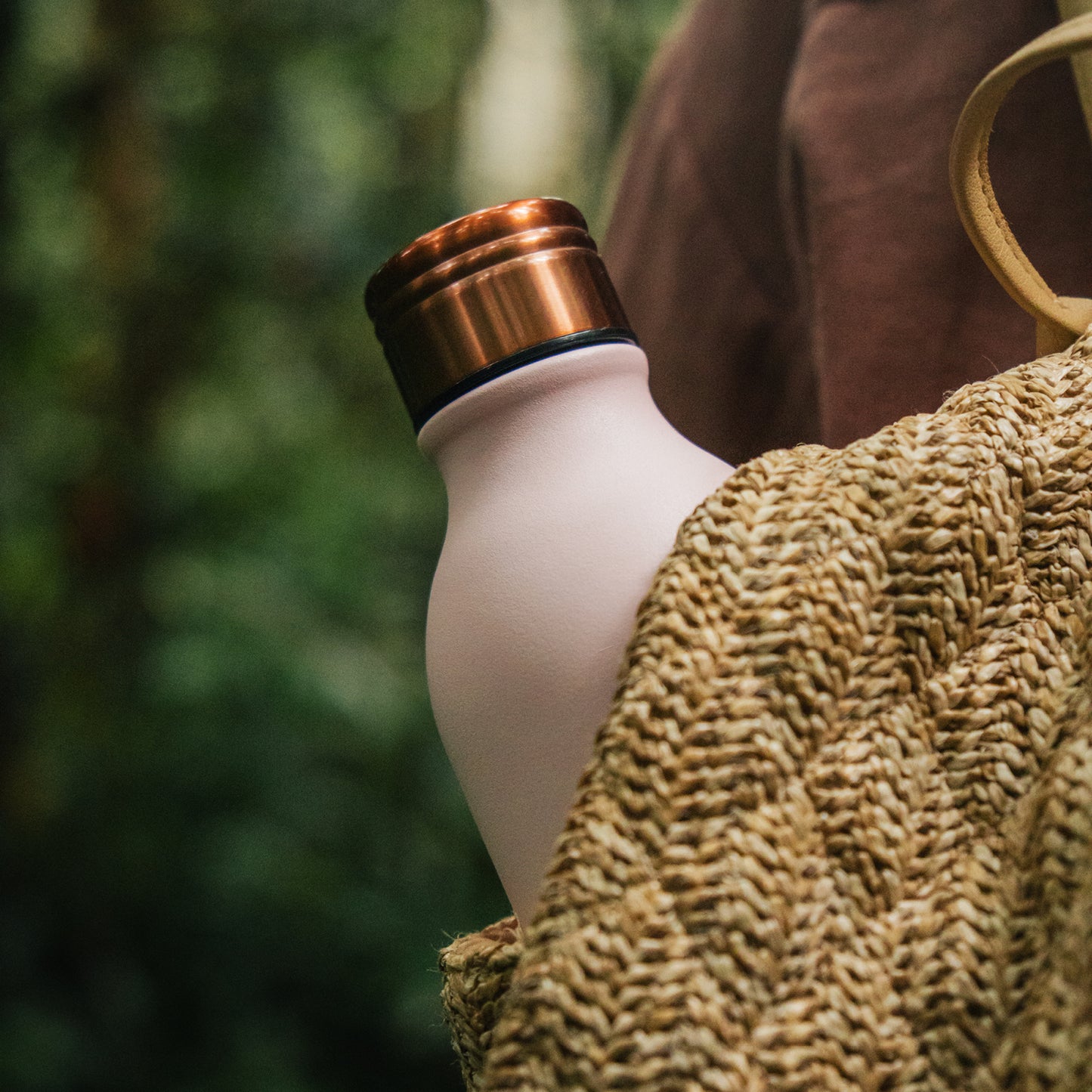 Millennial Pink Powder Coated Water Bottle