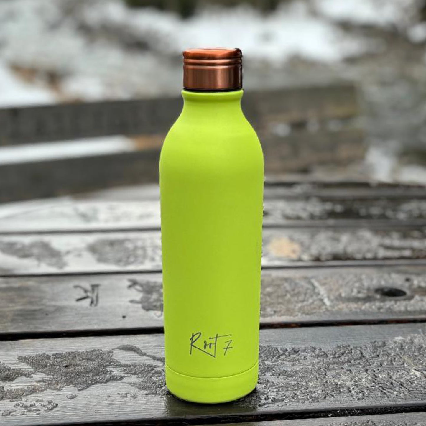 Avocado Green Powder Coated Water Bottle