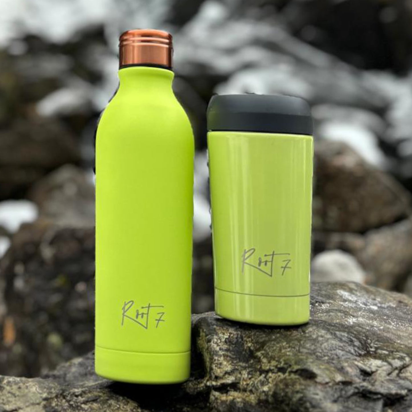 Avocado Green Powder Coated Water Bottle