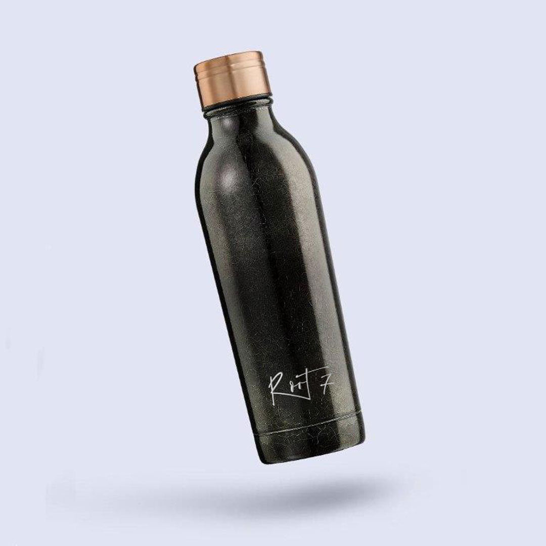 black water bottle