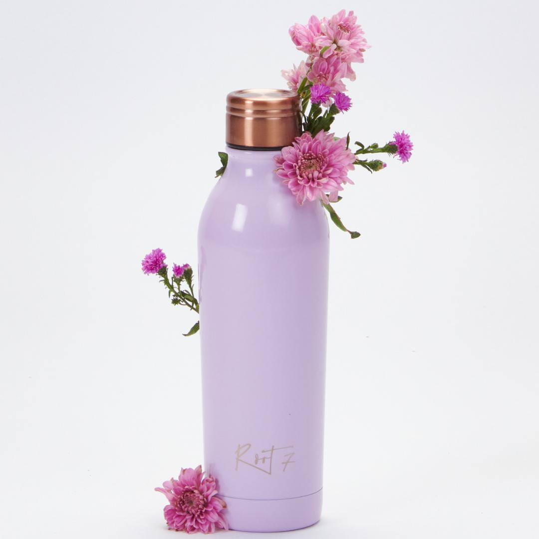 Steel purple reusable bottle