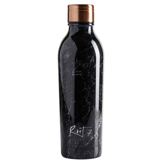 black marble reusable bottle 