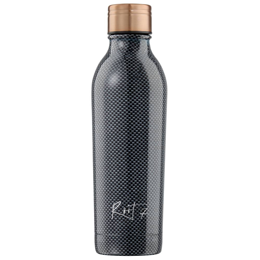 Black and grey water bottle