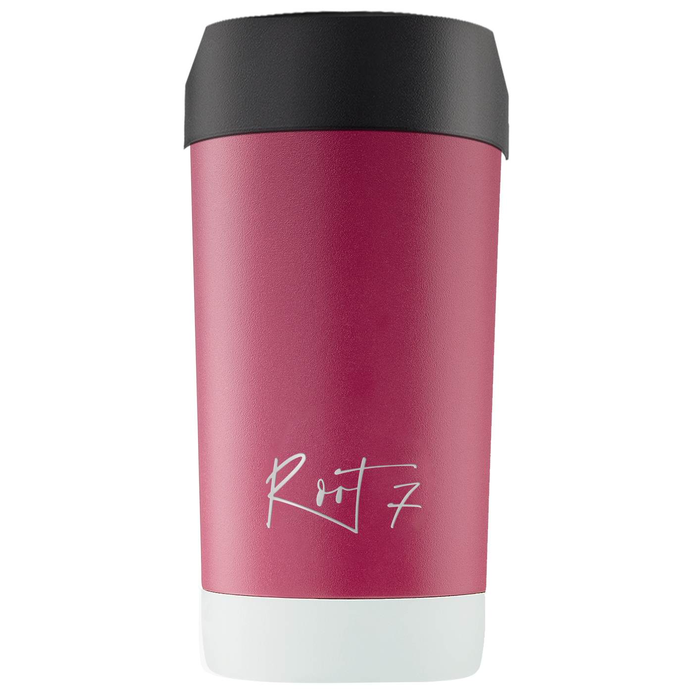 raspberry pink insulated travel mug