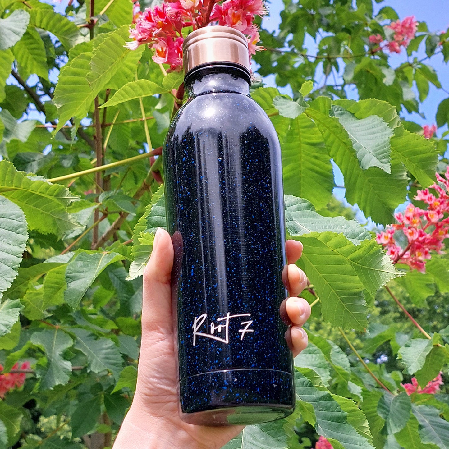 Blue Stardust Water Bottle