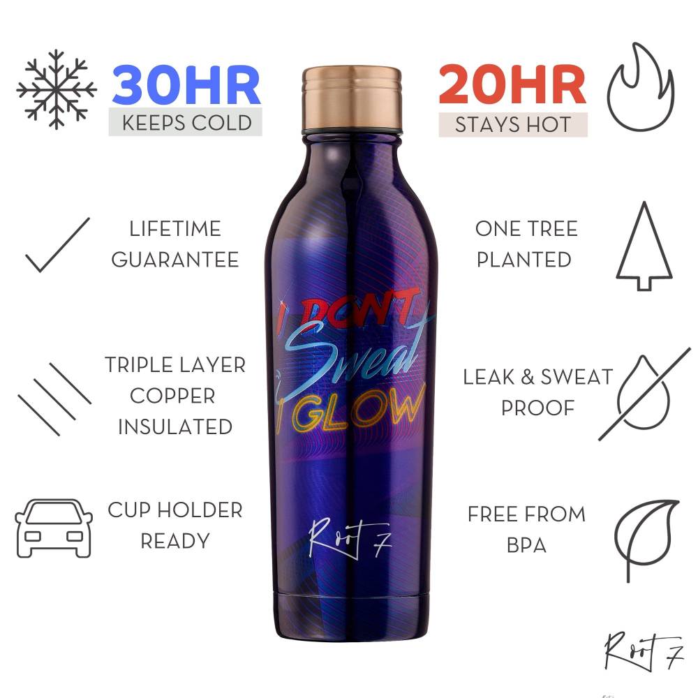 Features and benefits of Root7 80s workout bottle