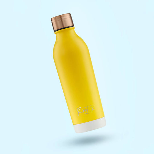 Yellow reusable bottle