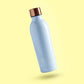 Pastel light blue water bottles