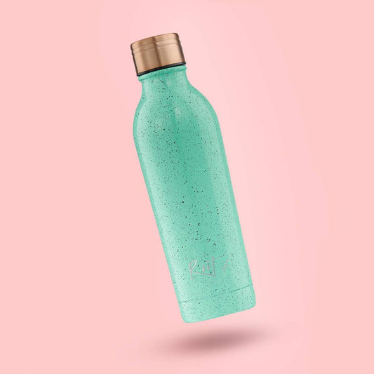 Mint green bottle