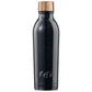 black and blue thermal water bottle