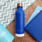 Blue water flask