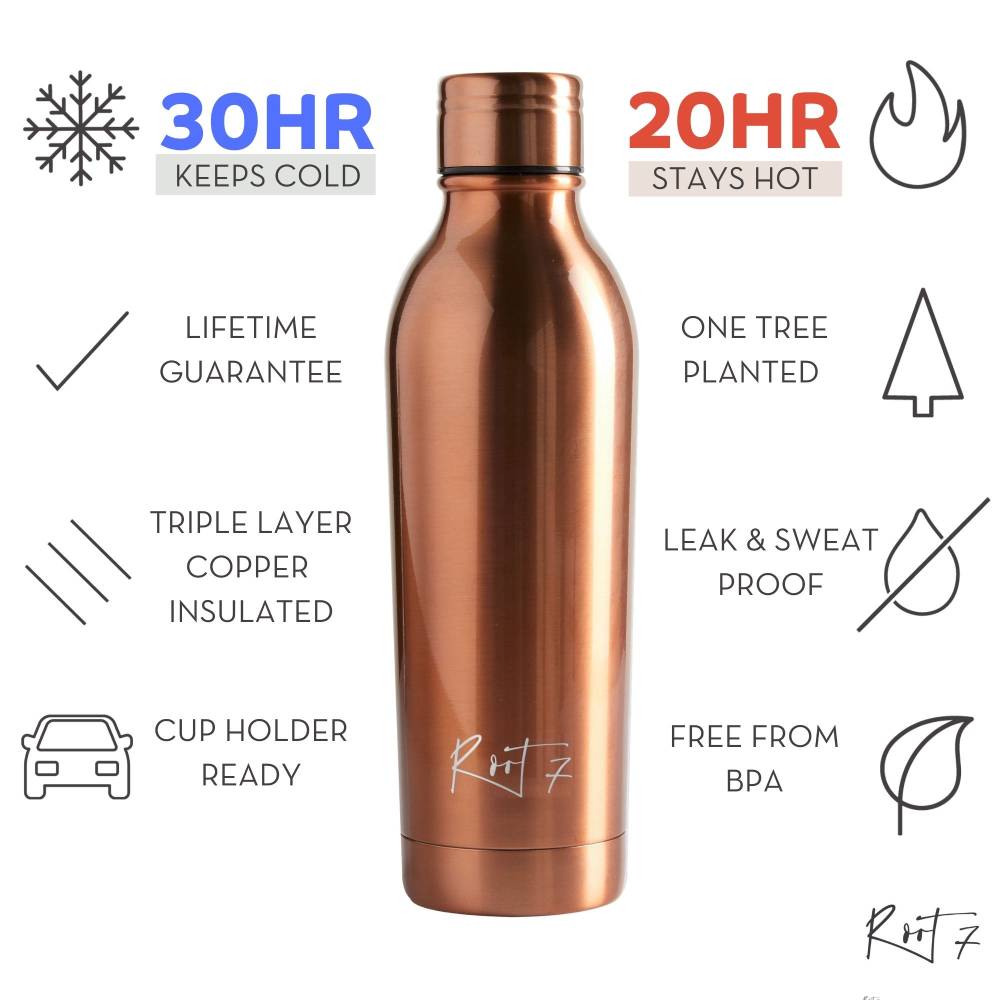 Copper thermal bottle features and benefits