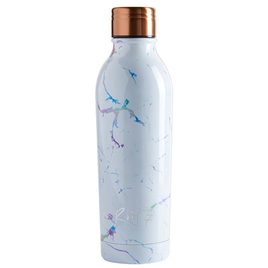 white marble water bottle