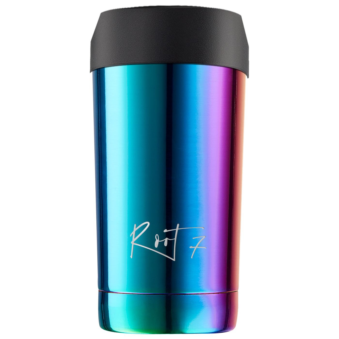 rainbow insulated coffee mug