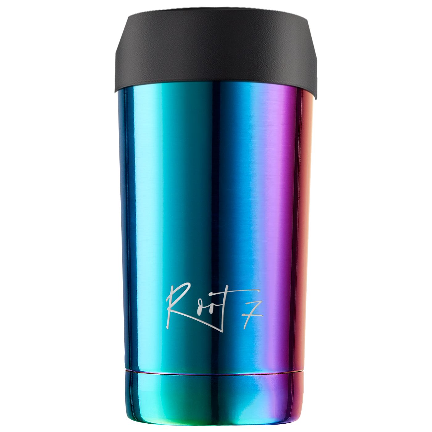 rainbow insulated coffee mug